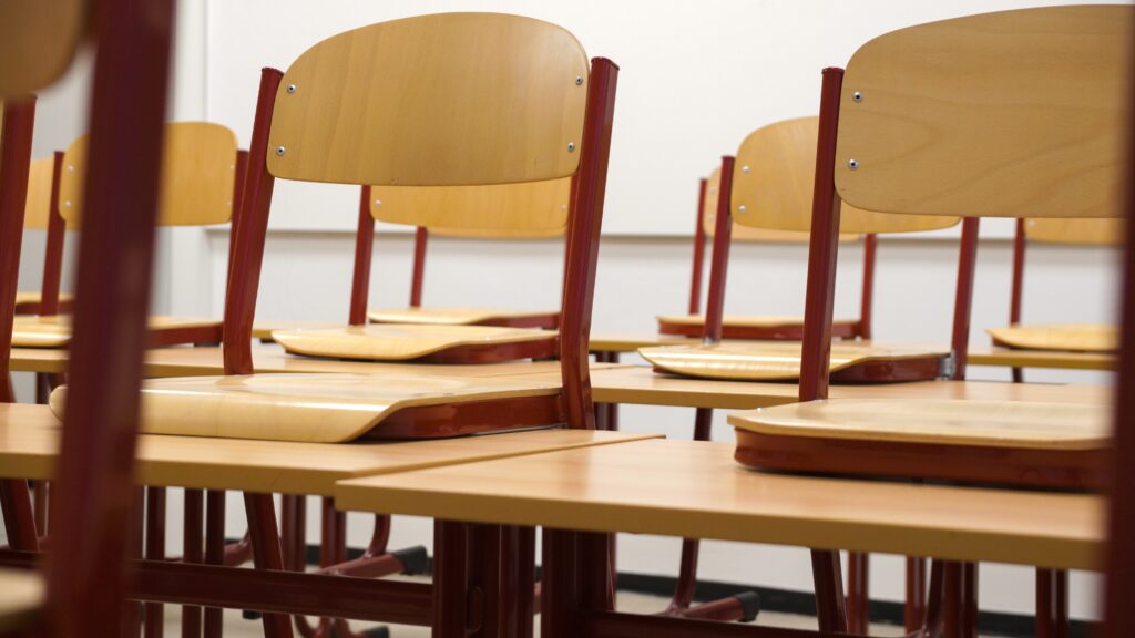 empty classroom